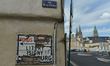 Half destroyed replicas of old road signs seen in Bayeux center.On Monday, June 3, 2019,...