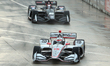 Will Power (12) of Australia and Team Penske makes the turn during the Chevrolet Dual in D...