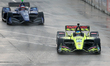 Sebastien Bourdais (18) of France and Dale Coyne Racing with Vasser-Sullivan makes the tur...