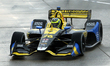 Zach Veach (26) of United States and Andretti Autosport makes the turn during the Chevrole...