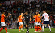 Clement Turpin, the French referee as England's goal goes to VAR during the UEFA Nations L...