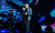 The italian rock singer and song-writer Vasco Rossi performing live at Stadio Giuseppe Mea...