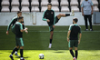 Joao Cancelo of Portugal and Juventus, Joao Moutinho of Portugal and Wolverhampton, Cristi...