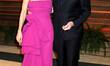 John Travolta and Kelly Preston attend the 2014 Vanity Fair Oscar Party at the Sunset Towe...