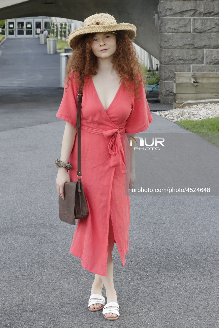 Irish Actress Meg Hennessy During The First Celebration Of Blooms Day At UNHQ