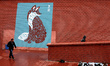 The work of Pepsy,one of the five street artists who have been given the task of "redesign...