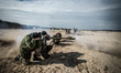 Cadets shoot a SPG recoilless gun during firing training with SPG recoilless guns and Kala...
