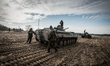 Cadets get into BMP-1 infantry fighting vehicle during training of driving armed vehicles...