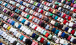Hundreds of people offering prayer at Shrine of Hazrat Shahjalal on February 27, 2015 in S...