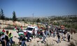 Demonstration against Jewish settlements in the West Bank village of Bilin, near Ramallah...