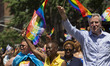 New York City Mayor and 2020 Democratic Presidential candidate Bill de Blasio marches with...