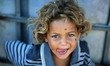A Palestinian girl at an empoverished neighbourhood in Gaza City on July 4, 2019. 