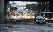 Flood under Ponte das Bandeiras, in the Marginal Tietê, an important highway in the city o...