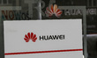 Huawei  logo on the Huawei service centre shop is seen in Gdynia, Poland on 7 July 2019  