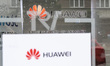 Huawei  logo on the Huawei service centre shop is seen in Gdynia, Poland on 7 July 2019  