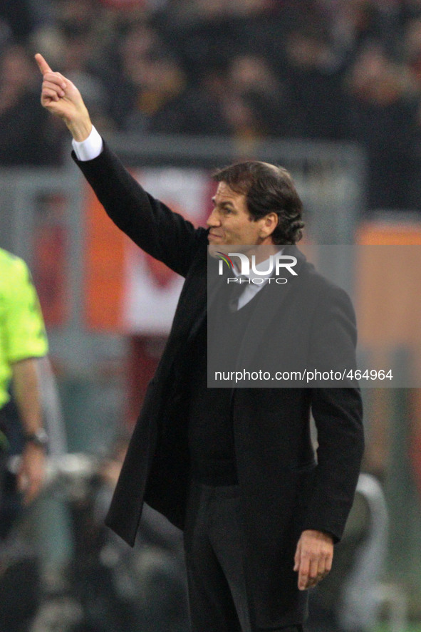 Roma coach Rudi Garcia during the Serie A football match n.25 ROMA - JUVENTUS on 02/03/15 at the Stadio Olimpico in Rome, Italy. Copyright 2...