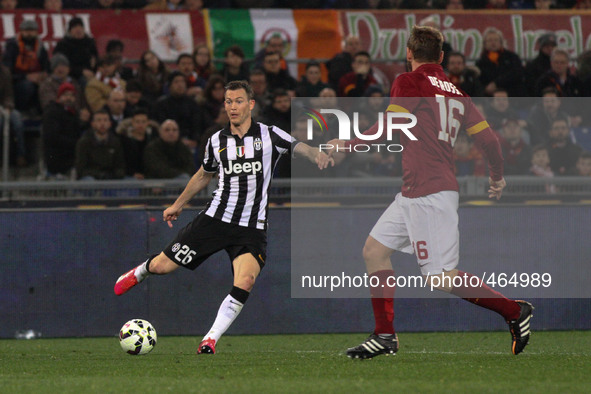 Juventus defender Stephan Lichtsteiner (26) in action during the Serie A football match n.25 ROMA - JUVENTUS on 02/03/15 at the Stadio Olimp...