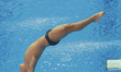 Abadia Adrian of Spain action during an 18th FINA World Championships Gwangju Men's 1m Spr...