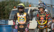 Connor King (left) and Luke Whitehead watch the racing  during the National League 4 Team...