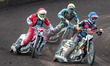   Jordan Palin (Blue) leads Luke Chessell  (Red) and Matt Marson (Yellow) during the Natio...