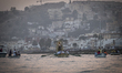 Celebration of the patroness of the fishermen, "La virgen del Carmen", on the coast of the...