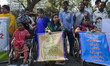Physically disable women attended with wheel chair to celebrate "International Women's day...