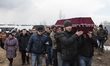 Funerals of a coal miners who was killed in a mine collapse at Zasyadtko mine, is laid in...