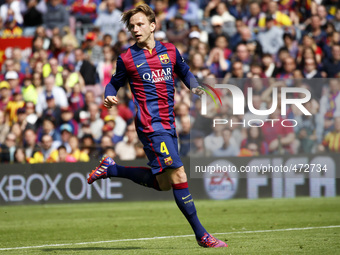 BARCELONA - march 08- SPAIN: Ivan Rakitic in the match between FC Barcelona and Rayo Vallecano, for the week 26 of the spanish league, playe...