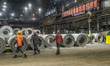 Working process at the Zaporizhstal steel plant, owned and operated by Metinvest, the larg...