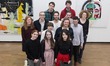Pictured: group shot of RA students. The Royal Academy Schools annual exhibition "Premiums...