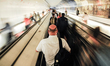 People are seen in Paris metro, France on August 06, 2019 