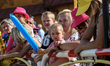 Spectators enjoy the racing day during the seventh and final stage of the 76th Tour de Pol...