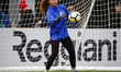 Sandra Panos of FC Barcelona Femeni during the pre-match warm-up during the pre-season f...