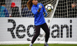 Sandra Panos of FC Barcelona Femeni during the pre-match warm-up during the pre-season f...