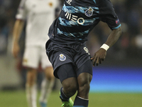 Porto's Cameroonian forward Vincent Aboubakar in action during the UEFA Champions League match between FC Porto and FC Basel, at Dragão Stad...