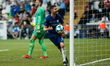 Jorginho (C) of Chelsea celebrates his goal during the UEFA Super Cup match between Liverp...