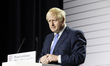  Boris Johnson, Prime Minister of Great Britain, speaks at the closing press conference of...
