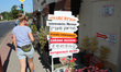 The 'Interesting museum' entrance is seen in Grodno, Belarus on 30 August 2019  