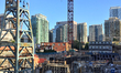 Construction of a new condominium building in Toronto, Ontario, Canada, on September 05, 2...