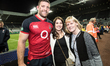     Mark Wilson of England pictured with his wife and Mum following  the Quilter Autumn In...