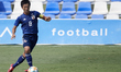 Daiki Matsouka of Japan controls the ball during the international friendly match between...