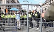 Pro-Brexit demonstrators clashed with polce forces at Parlament Square, London, England on...