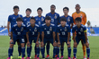 Japan team line up (L-R) Ryuya Nishio, Misaki Haruyama, Nagi Matsumoto, Soromon Sakuragawa...