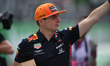 Dutch driver Max Verstappen of Austrian Anglo team Aston Martin Red Bull Racing driving hi...