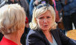 French far-right party Rassemblement National (RN) president Marine Le Pen visit the Pas d...