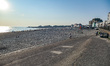 Daily life with people enjoying the summer sun at Vlissingen beach in Zeeland, The Netherl...