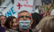 Patient solidarity. a demonstration took place on March 15, 2015 in Paris at Denfert roche...