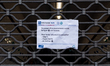 Illustration of a word of information on the closure of a metro station following the stri...