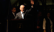 Tel-Aviv, Israel - March 15, 2015: Prime Minister Benjamin Netanyahu delivers a speech at...