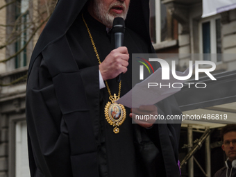 Brussels,Belgium. 15/03/2015: In response to the terror and fear of calling the representatives of the various Christian churches, Judaism,... by Jonathan Raa/NurPhoto